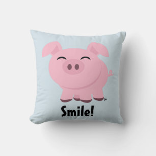 Oreiller doux sourire de porc