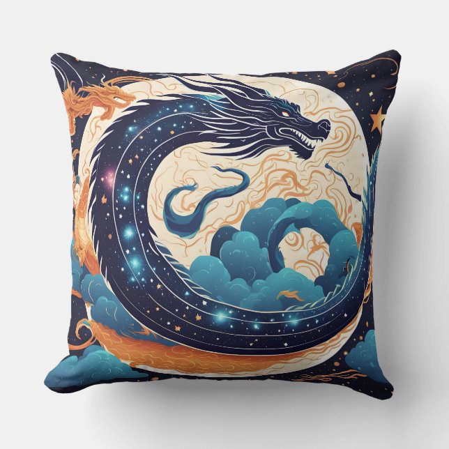 oreiller dragon lunaire  (Recto)