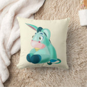 Oreiller drôle de bébé âne mignon (Couverture)