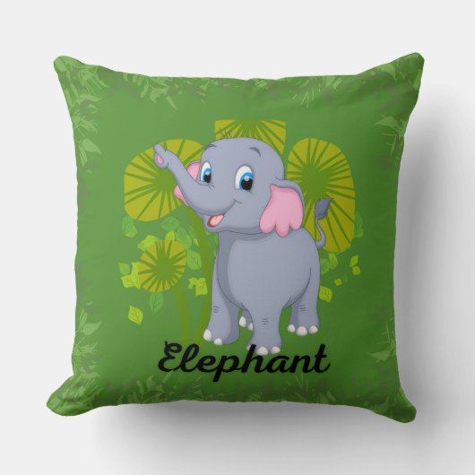 Oreiller éléphant bébé pour enfants – Conception d (Recto)