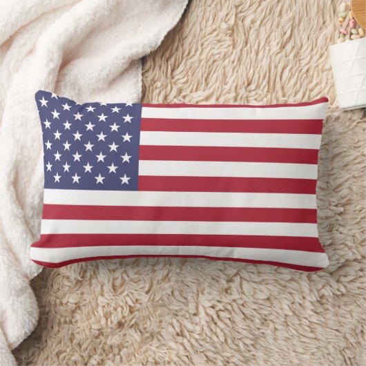 Oreiller en bois du drapeau des États-Unis d'Améri (Couverture)