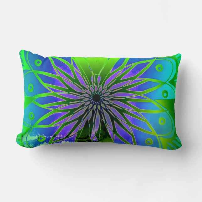 Oreiller en forme de papillon Aqua Art (Recto)