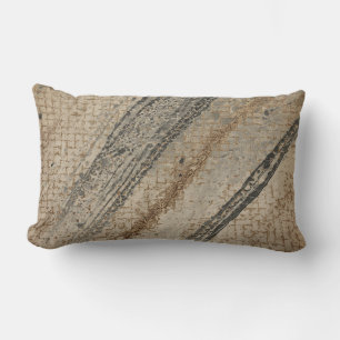 Oreiller en peau de serpent noir doré, Luxe
