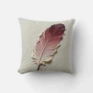 Oreiller en plumes de terracotta chaud bohème salo