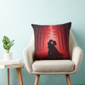 Oreiller et Cadeau Couple de la Forêt Romantique (Chaise)