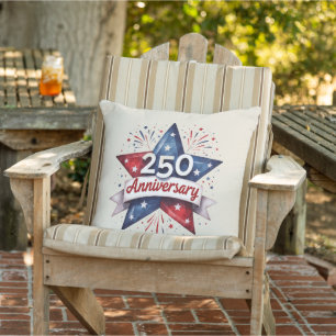 Oreiller étoile patriotique 250e anniversaire