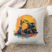 Oreiller excavatrice pour enfants (Couverture)
