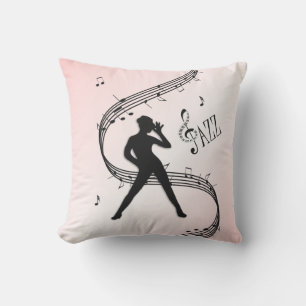 Oreiller extérieur Danse Jazz Rose Musique