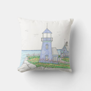 Oreiller Extérieur Phare Violet; Lavande