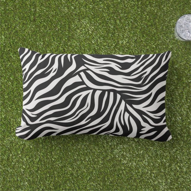 Oreiller extérieur Zebra Print (Herbe)