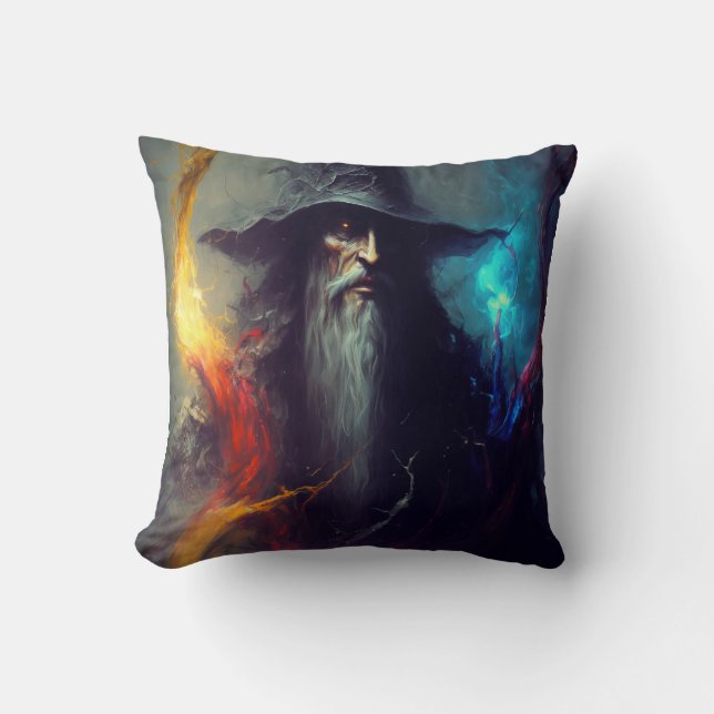 Oreiller Fantasy Dark Wizard | Art Magique (Recto)