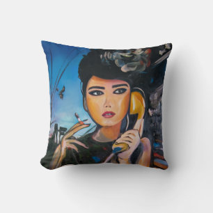 Oreiller femme Pop Art