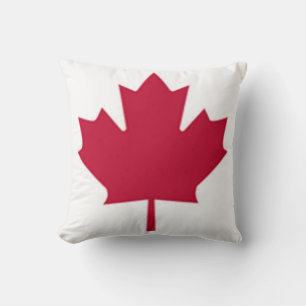 Oreiller feuille d'érable rouge canadien