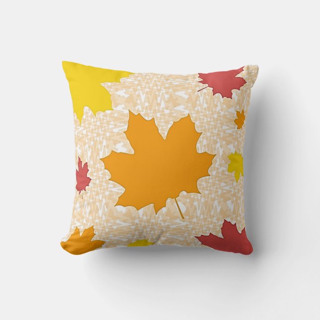Oreiller Feuilles d'Automne (Recto)