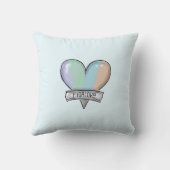 Oreiller Figaro Aqua Pale (Verso)