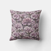 Oreiller Fleur Violet Élégant (Verso)