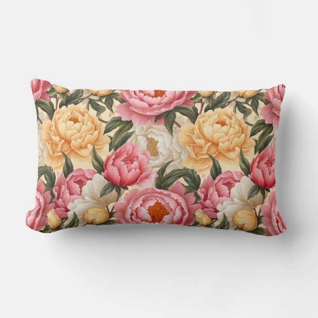 Oreiller Fleurs de Paeonie (Recto)