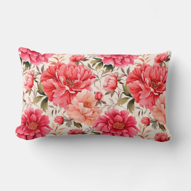 Oreiller Fleurs de Pivoine (Recto)