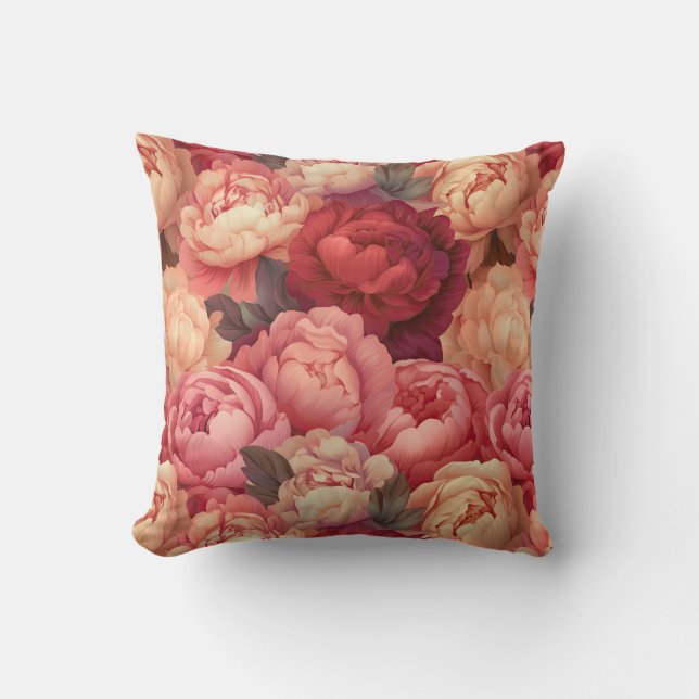 Oreiller Fleurs de Pivoine (Recto)