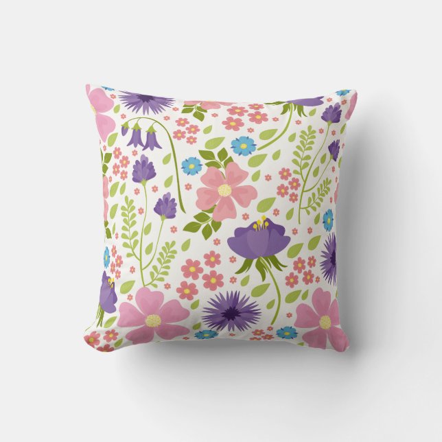 Oreiller Fleurs de Printemps (Recto)