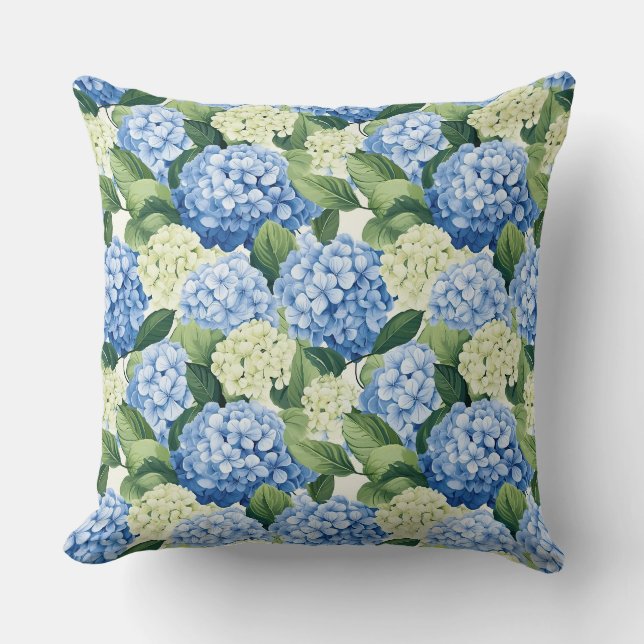 Oreiller Fleurs d'Hydrangea (Recto)