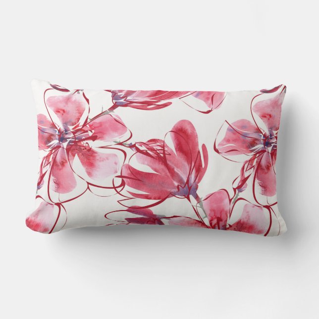 Oreiller Fleurs Rouges (Recto)