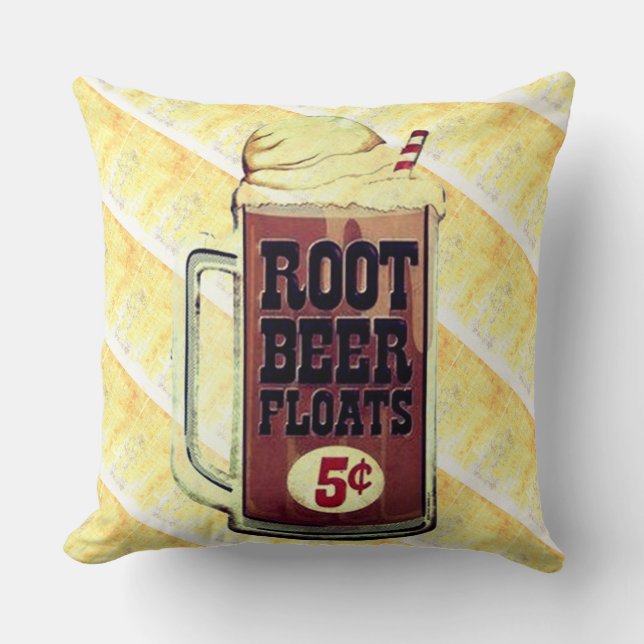 Oreiller Float de Root Beer à l'ancienne (Recto)