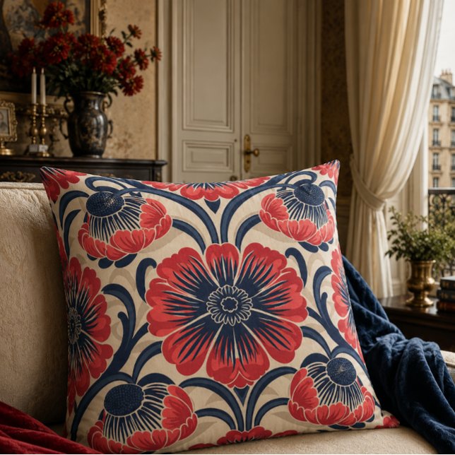 Oreiller floral Belle Époque (Créateur téléchargé)