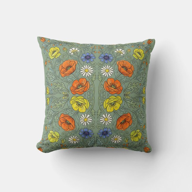 Oreiller Floral Citrus Burst (Recto)