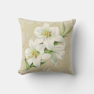 oreiller floral vintage Madonna lily & lace