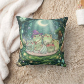 Oreiller Forêt de Grenouilles au Clair de Lune (Couverture)