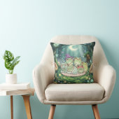 Oreiller Forêt de Grenouilles au Clair de Lune (Chaise)