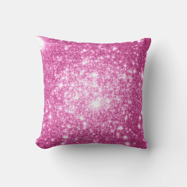Oreiller Fuchsia Pink Stars (Recto)
