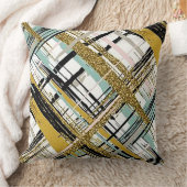 Oreiller Geométrique Noir et Or (Couverture)