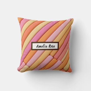 Oreiller géométrique Pastel personnalisé - Abstrai