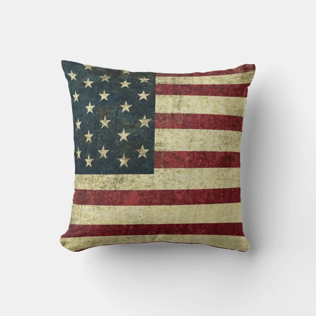Oreiller Grunge Vintage États-Unis (Recto)