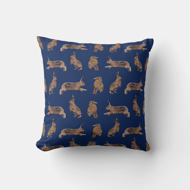 Oreiller Hare Frenzy (Navy) (Recto)