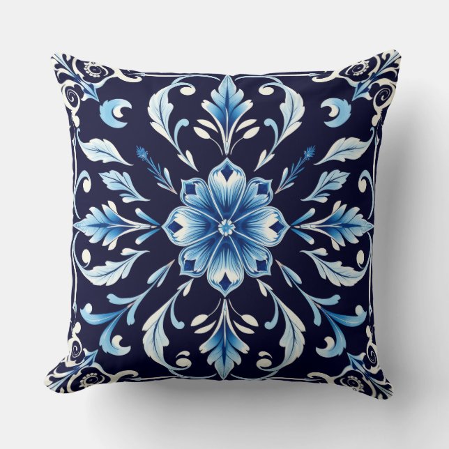 oreiller harmonie bleue (Recto)