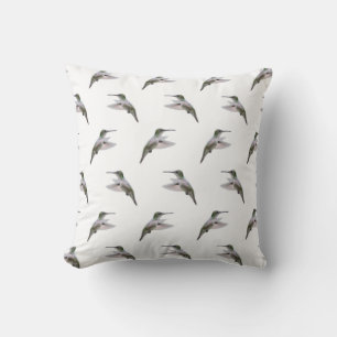 Oreiller Hummingbird Frenzy (Blanc)