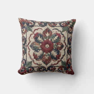 Oreiller Imprimé Indien Indigo Madder