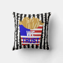 Oreiller 'In Fries We Trust' 