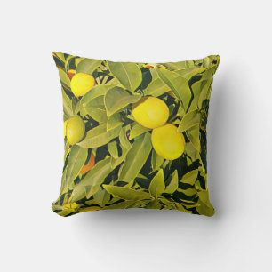 Oreiller jaune et vert citron