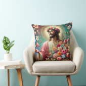 Oreiller Jésus coloré ! (Chaise)