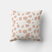 oreiller jetable à l'aquarelle florale de vache Hi (Verso)