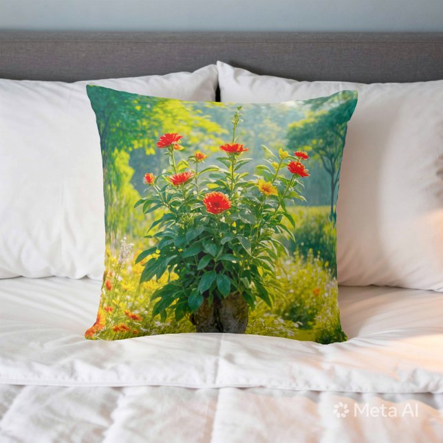 Oreiller jetable avec image de fleur n° 1 (Créateur téléchargé)