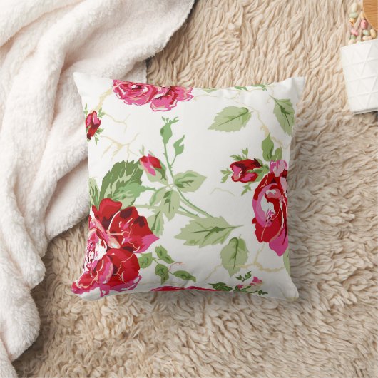 Oreiller jetable avec impression de rose rouge sur (Couverture)