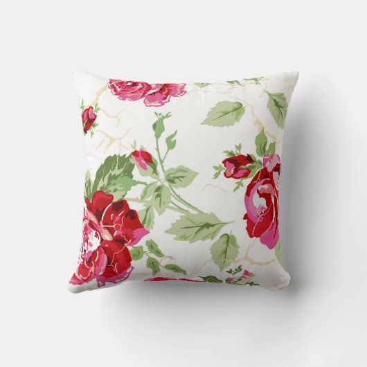 Oreiller jetable avec impression de rose rouge sur (Verso)