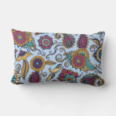 Oreiller jetable coloré Paisley avec nom (Verso)