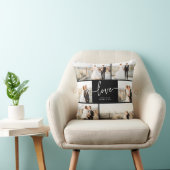 Oreiller jetable d'amour noir et blanc (Chaise)