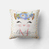 Oreiller jetable de princesse chat tendance avec m (Verso)